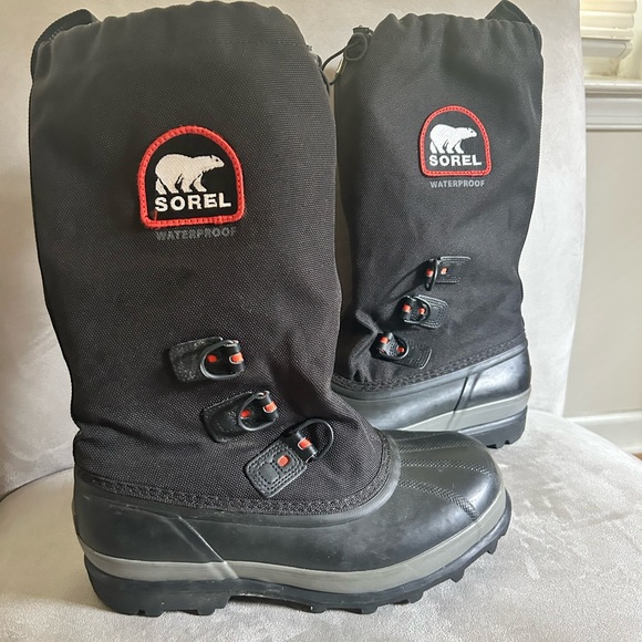 Sorel Other - Sorel Glacier XT Men's Insulated Waterproof Winter Boots Liner Size 7 Black bear